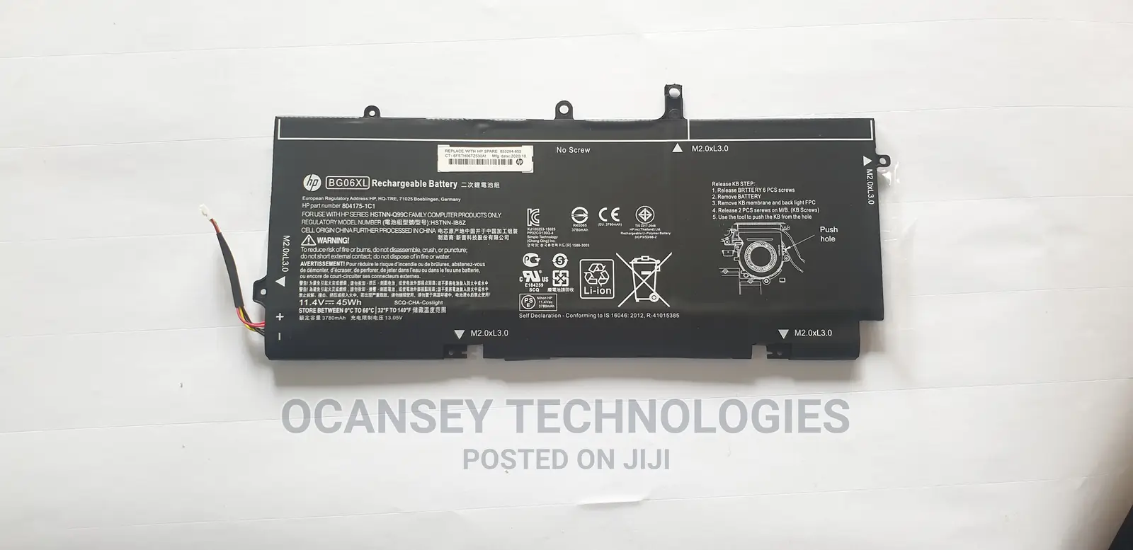 Original Hp Battery Bg06xl for Elitebook Folio 1040 G3
