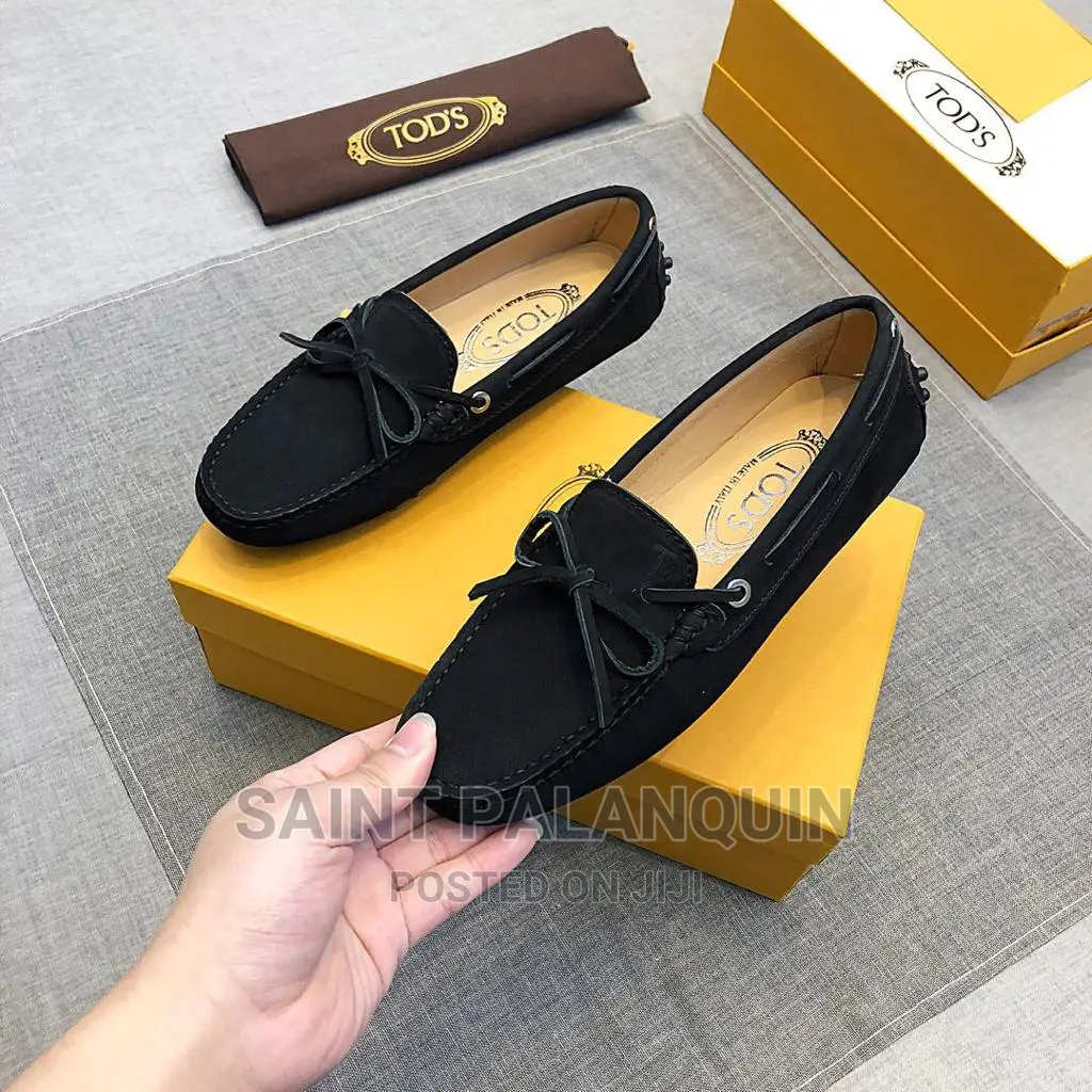 Suede Black Loafers