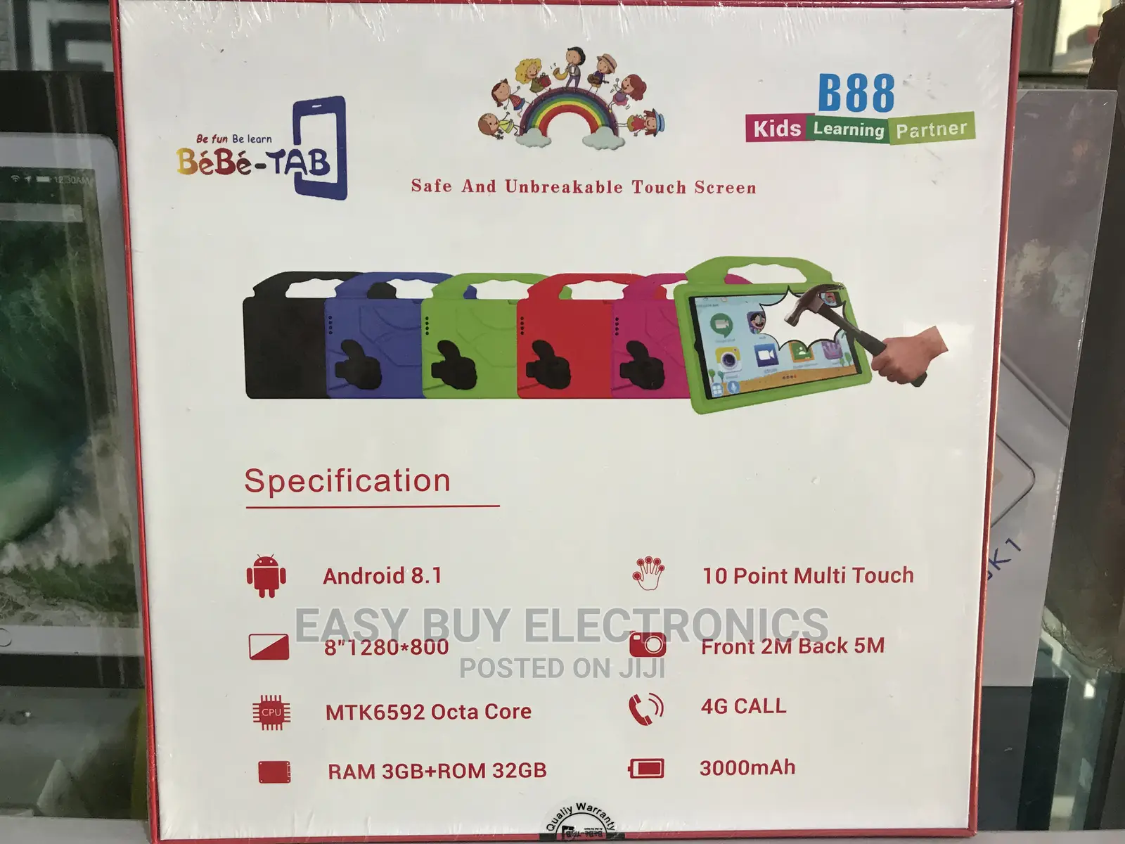 Bebe-Tab B88 32gb 3ram 4G Kids Tab