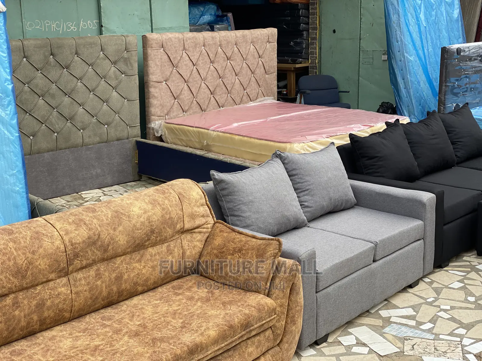 Gray 2in1 Sofa. Free Delivery