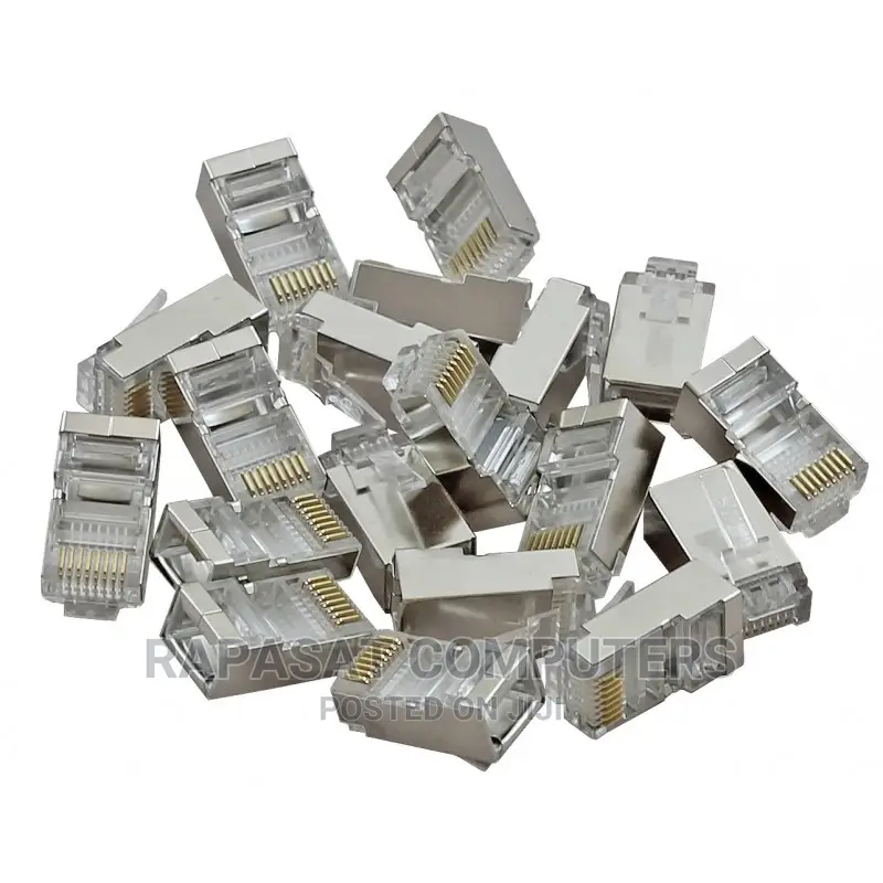 RJ45 Shielded Plug for Stranded Cat6 Ethernet Cable, 20 PCS