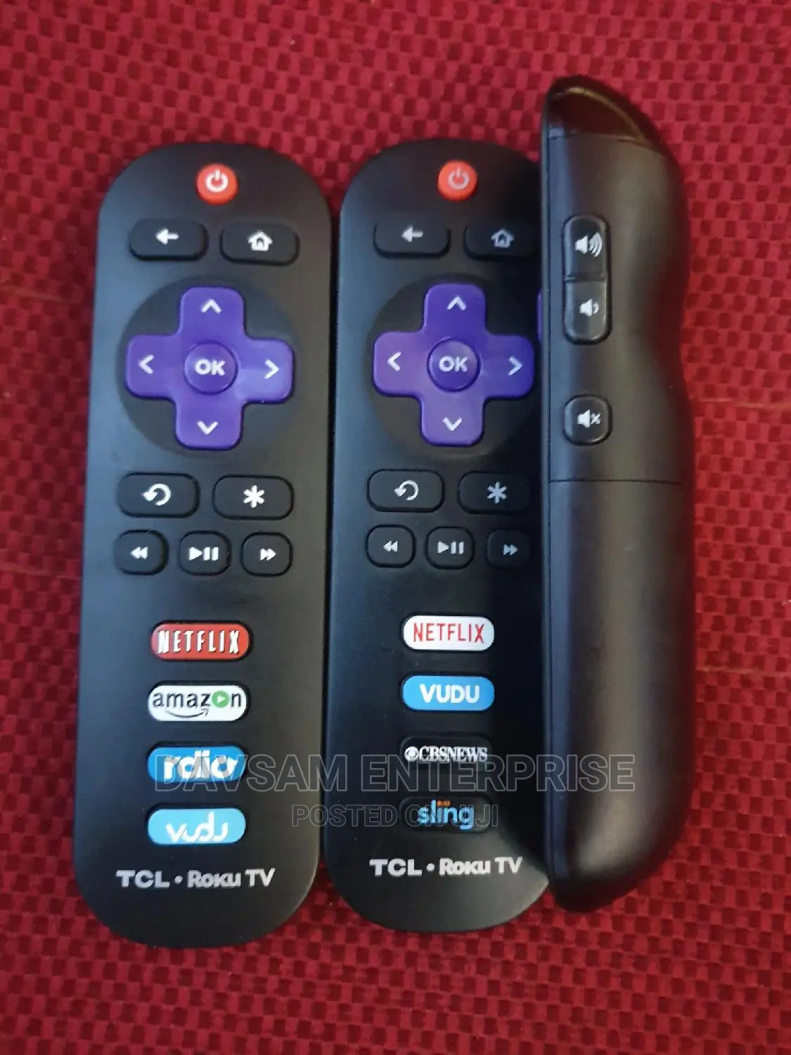 TCL ,Sharp and Hisense Roku Smart TV Remote