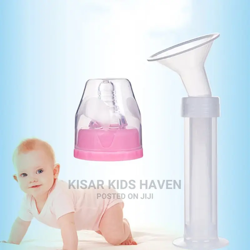 Syringe Shaped Manual Breast Pump With Bottle Brush