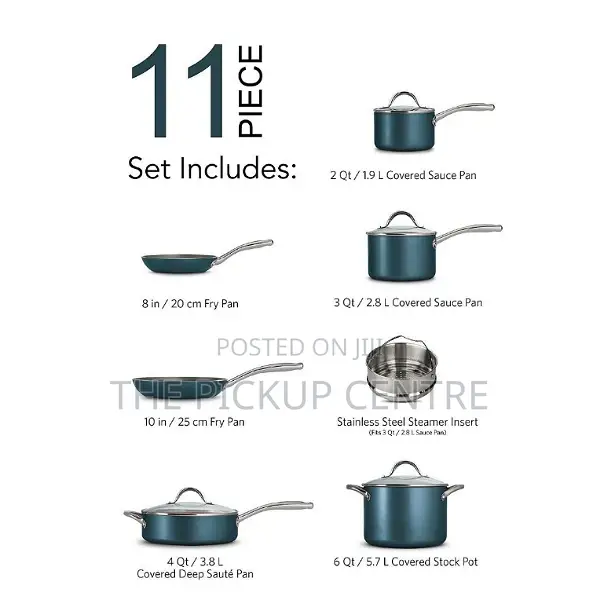 Tramontina 11-Piece Nonstick Cookware Set.