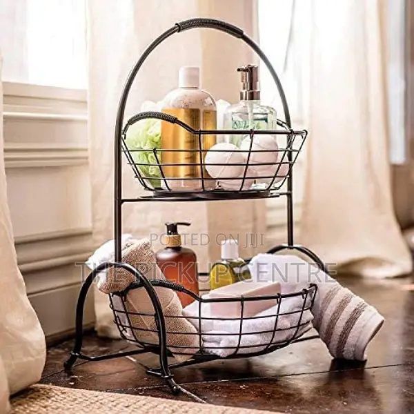 2 Tier Basket Stand With Removable Basket