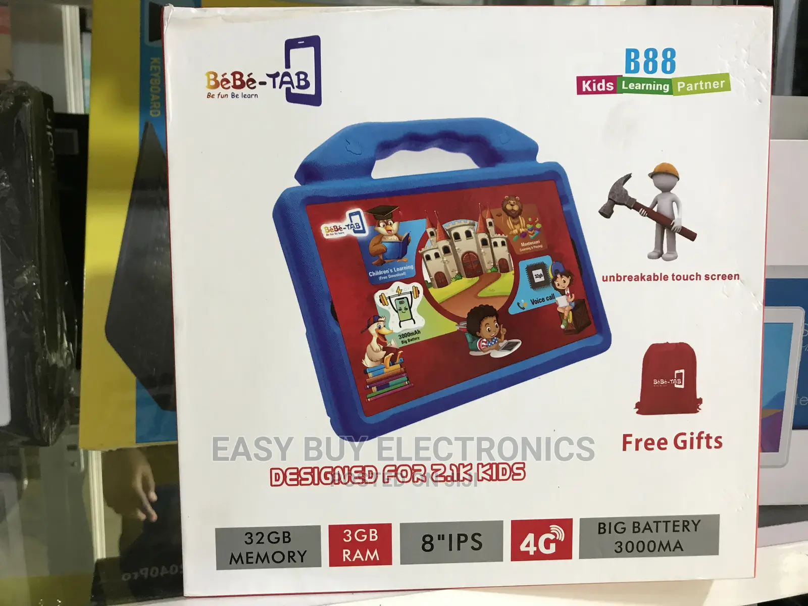 32gb 3ram Kids Educational Tablet -Sim Support