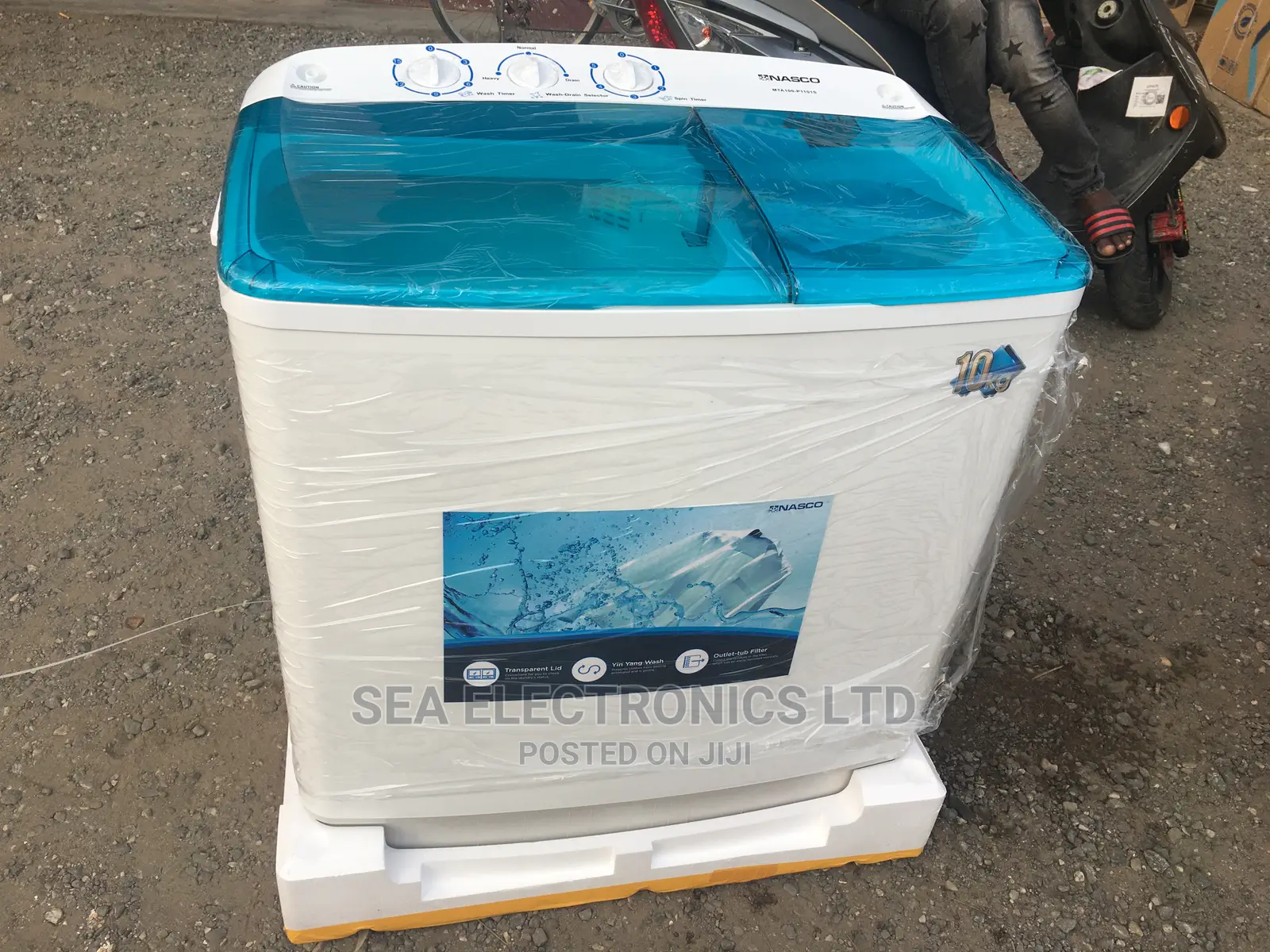 Nasco 10kg Twin Tub Washing Machine