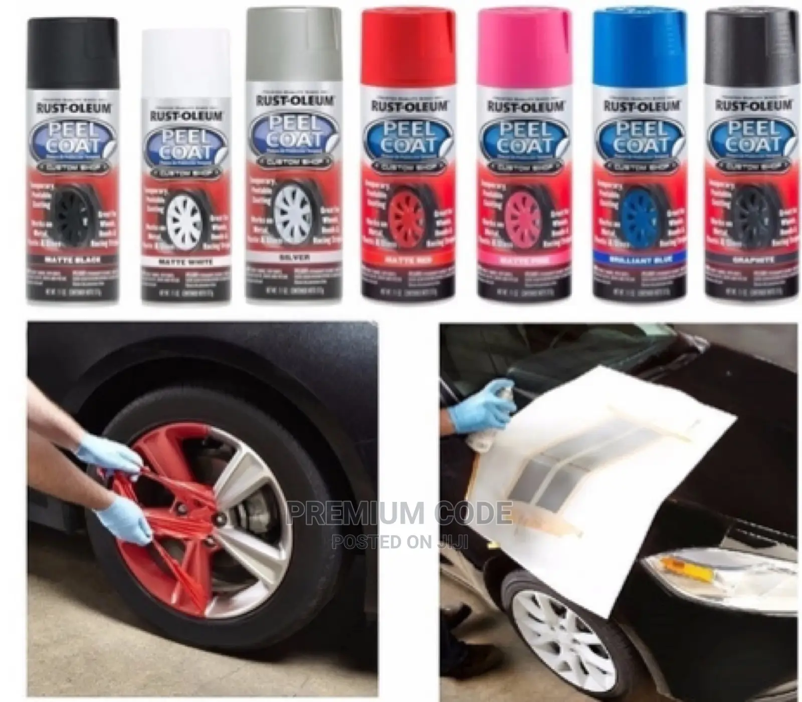 Peel Coat/Peelable Spray For Rims Bumber