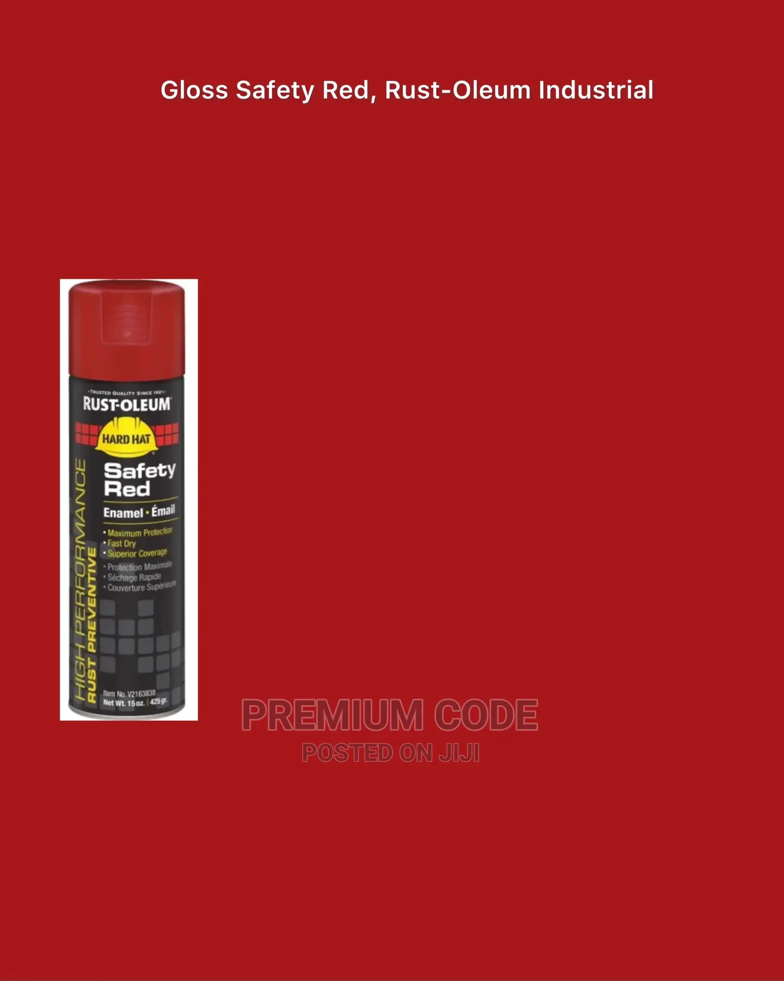 Safety Red Antirust Spray, Rust-Oleum Industrial