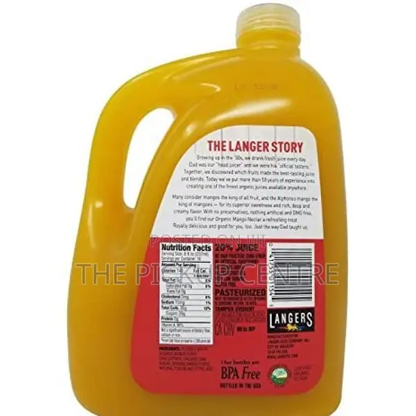 Langers Organic Mango Nectar, 1 Gallon
