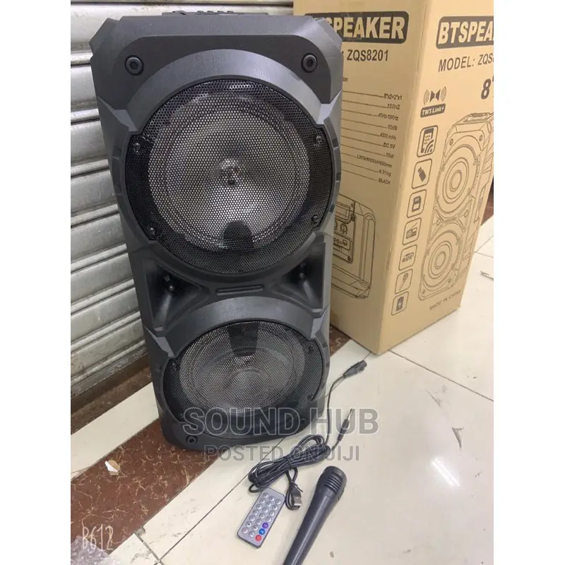 8" X 2 Portable Rechargeable Speaker