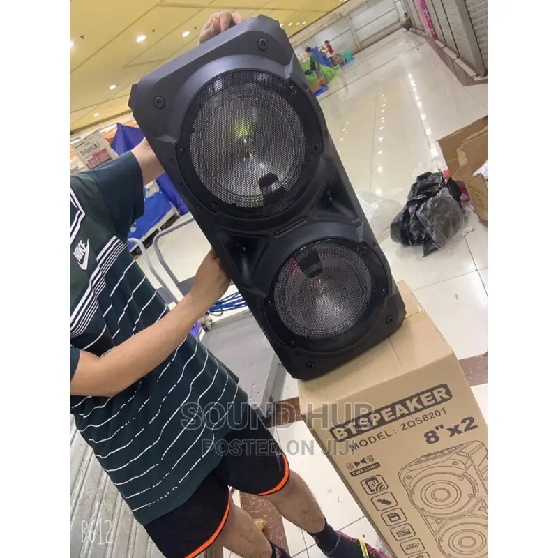 8" X 2 Portable Rechargeable Speaker