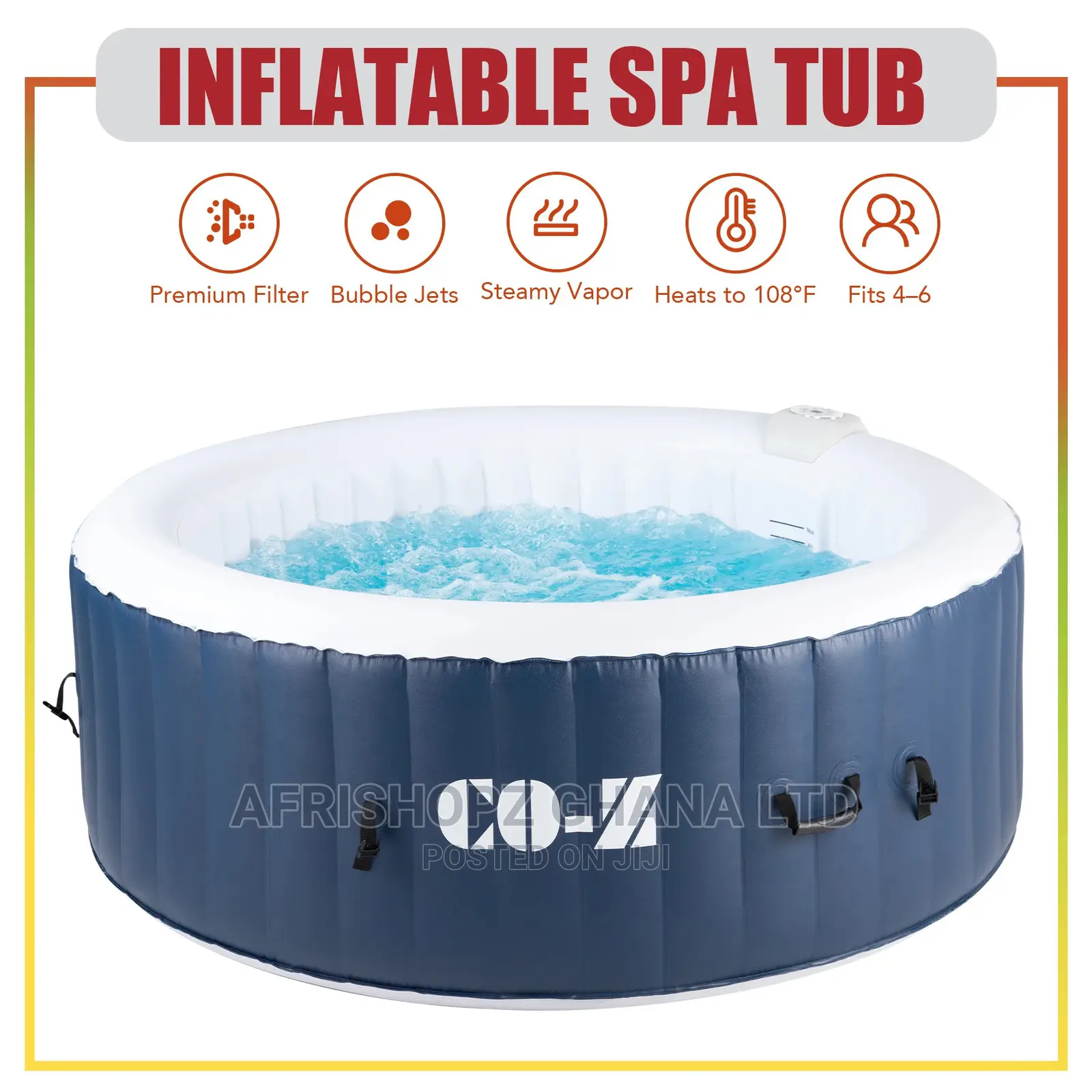 Inflatable Bubble Therapeutic Spa Tube