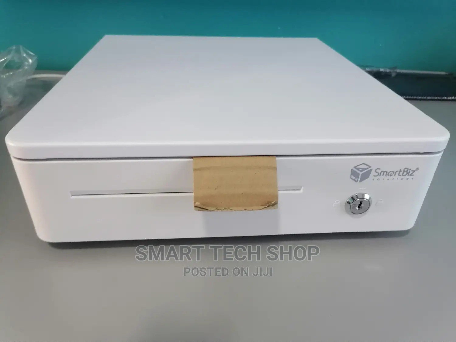 Steel Cash Drawer With Key and Electronic Lock.White Black
