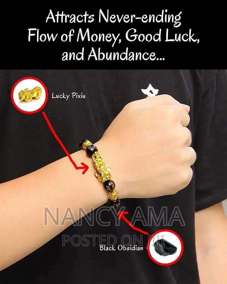 Obsidian Bracelets for Wealth and Good Luck in Life