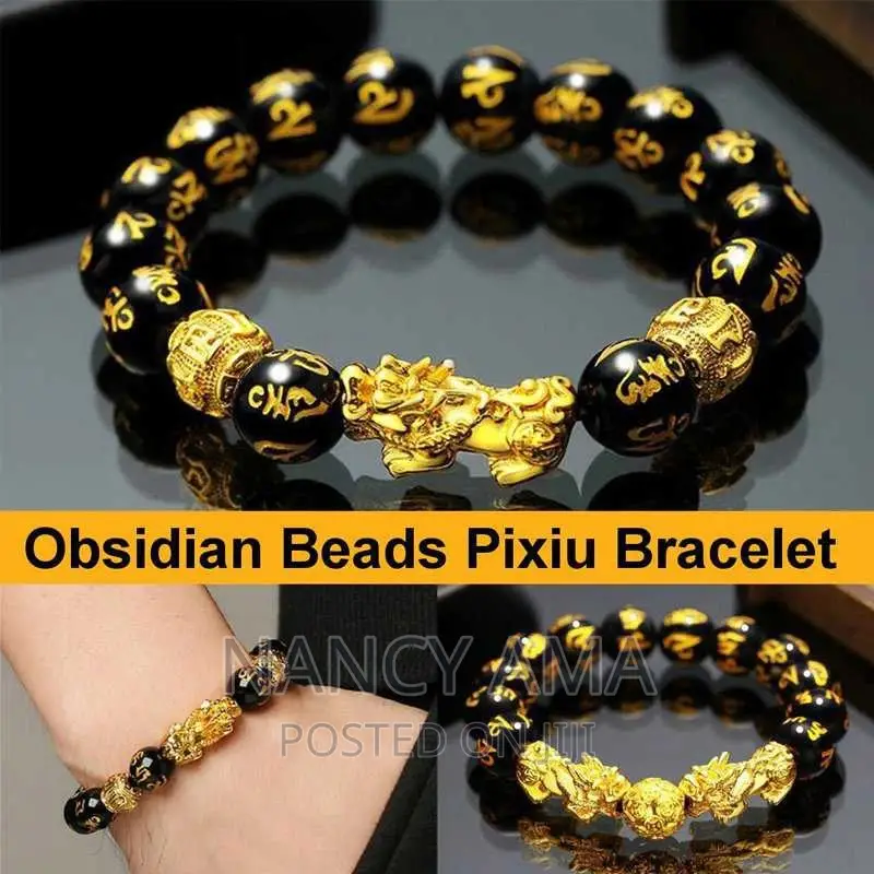 Obsidian Bracelets for Wealth and Good Luck in Life