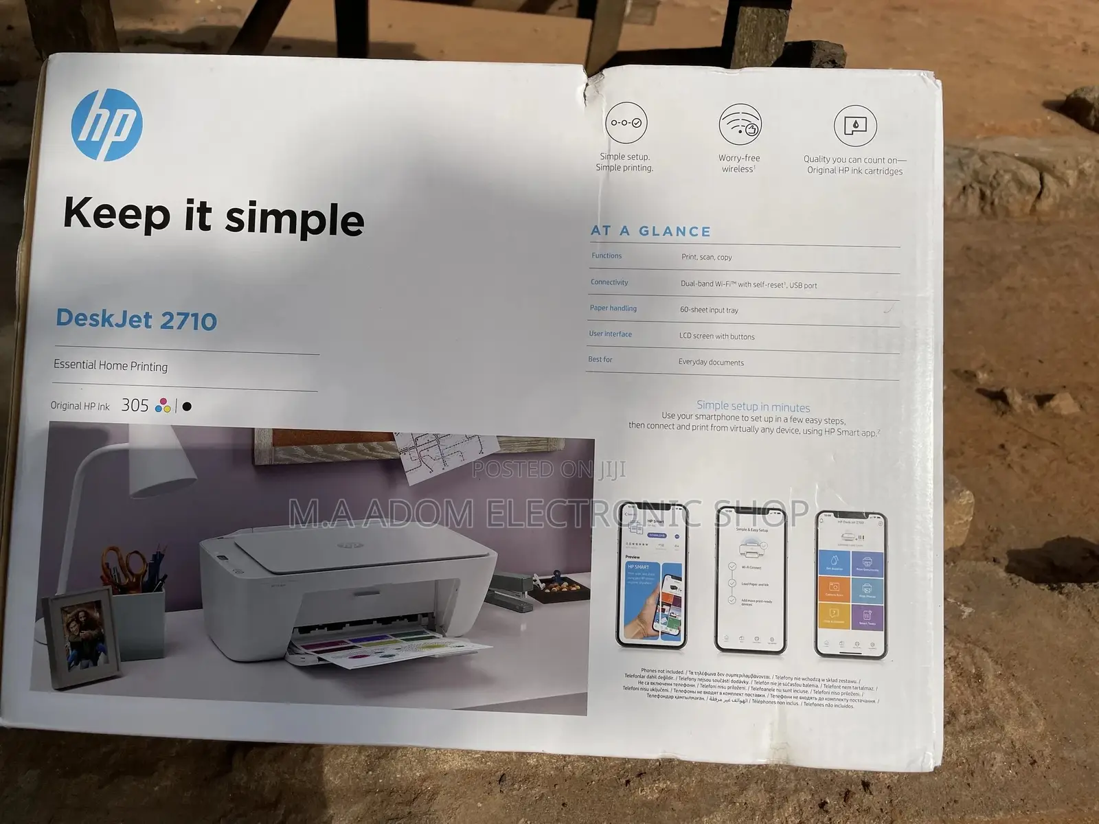 Copy, Print,Scan Wireless Hp 2710 Deskjet Printer