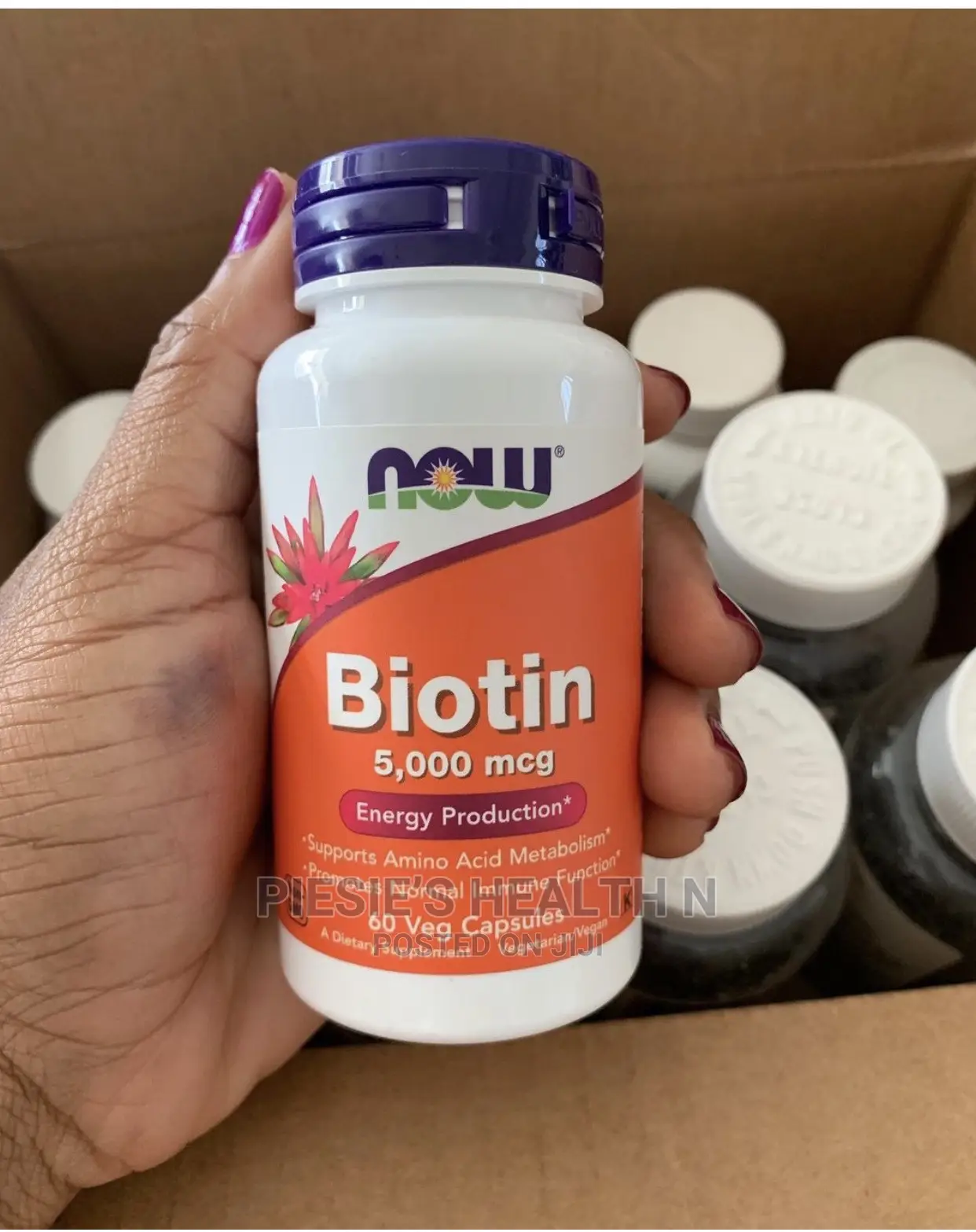 Biotin 5000mcg,For Energy Production and Immune Support
