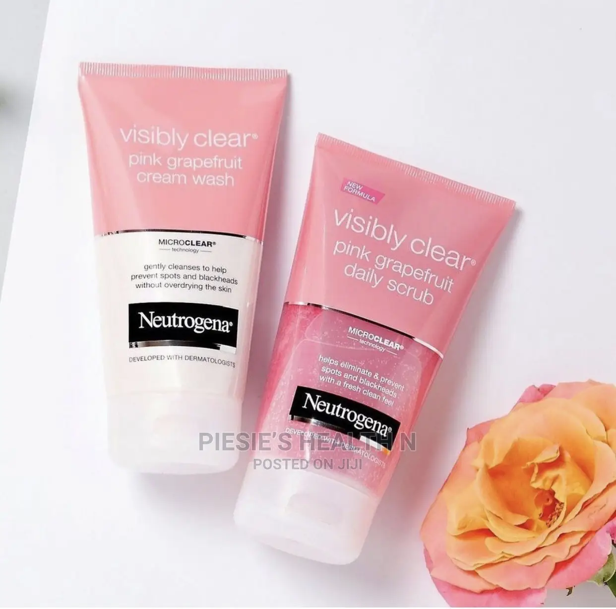 Visibly Clear Facial Cream Wash and Daily Scrub