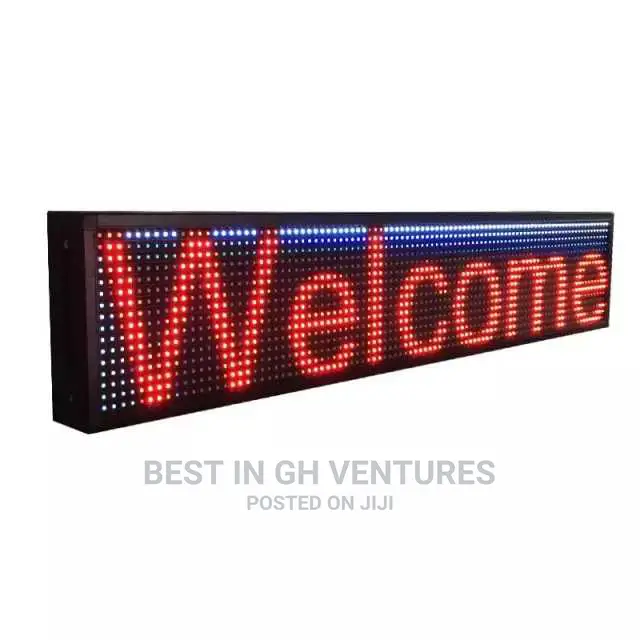 Moving LED Text Message Screenboard
