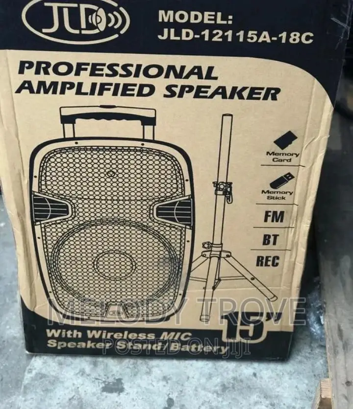 JLD 15" Rechargeable Bluetooth Speaker