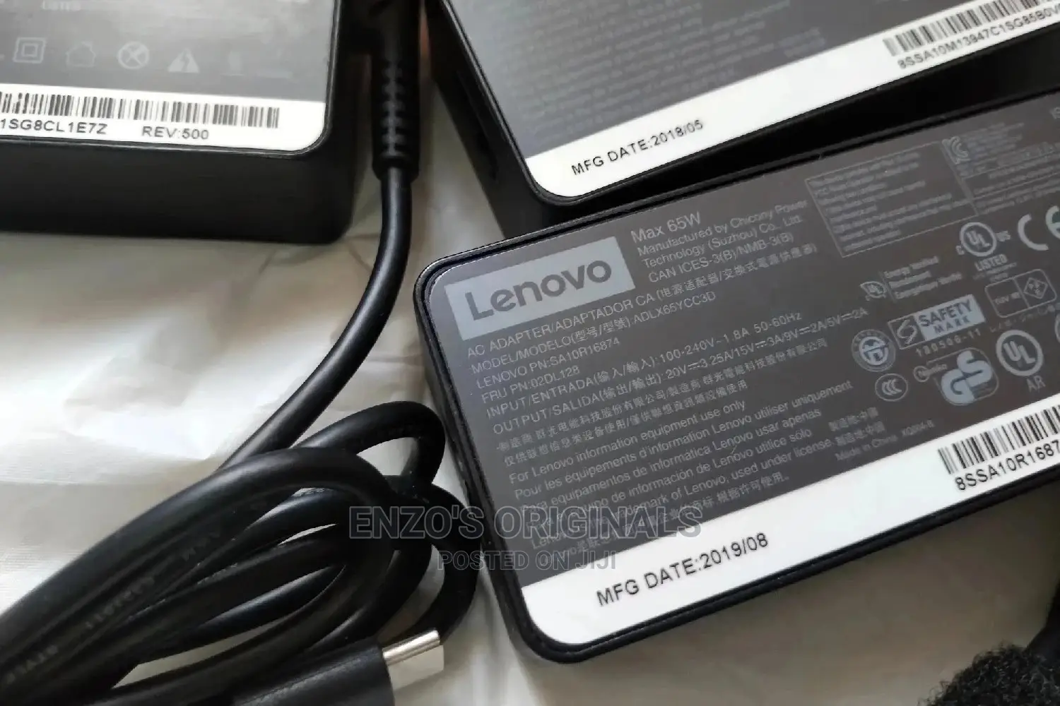 Original Lenovo Usb-c Power Adapter 65watt