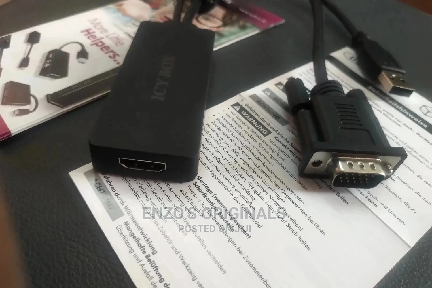 High Resolution Quality VGA to HDMI Adapter 1080p