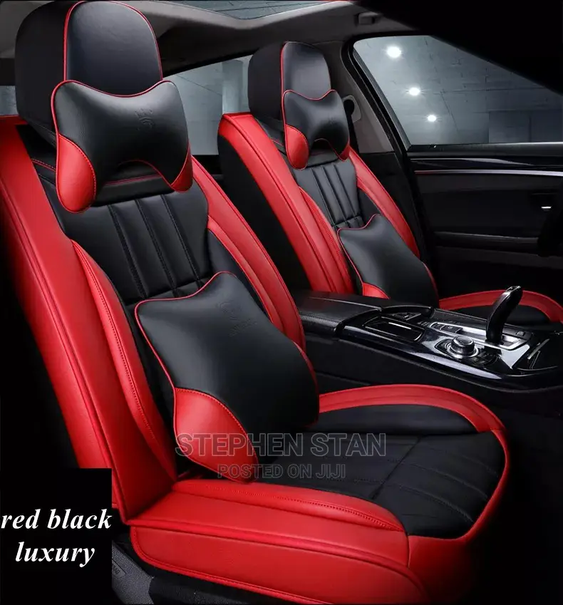 High Quality Red and Black Luxury Interior Car Seat Covers