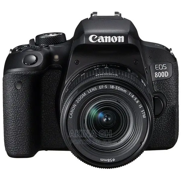 Canon DSLR Camera Eos 800d With EF-S 18-55mm F3.5-5.6 Lens