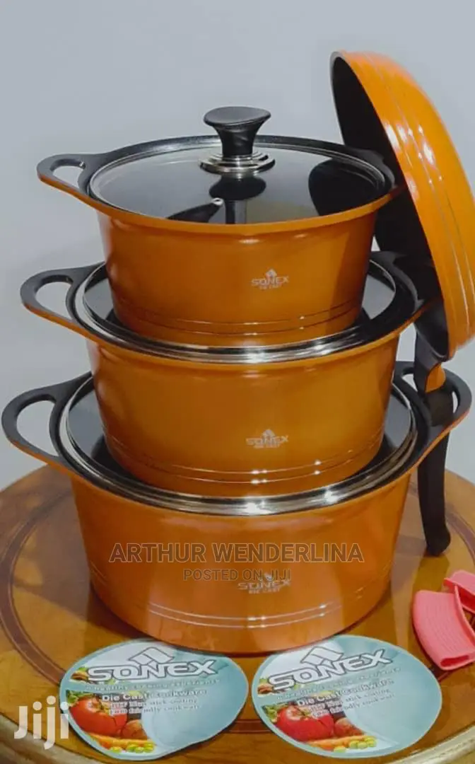 SONEX DIECAST 3 SET Plus Fry Pan Non_ Stick Untensils