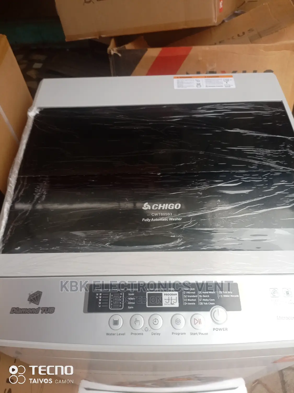 Chigo 8KG Top Load Washing Machine