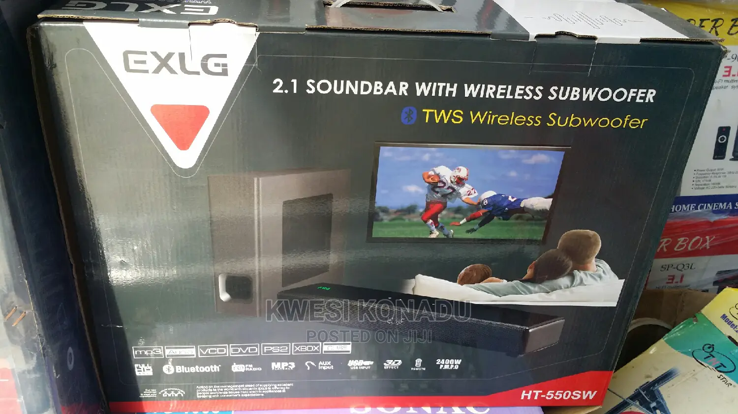 Exlg Short Soundbar With Wireless Subwoofer