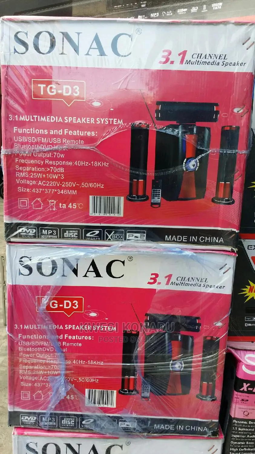 Sonac 3.1 Channel Multimedia Speaker