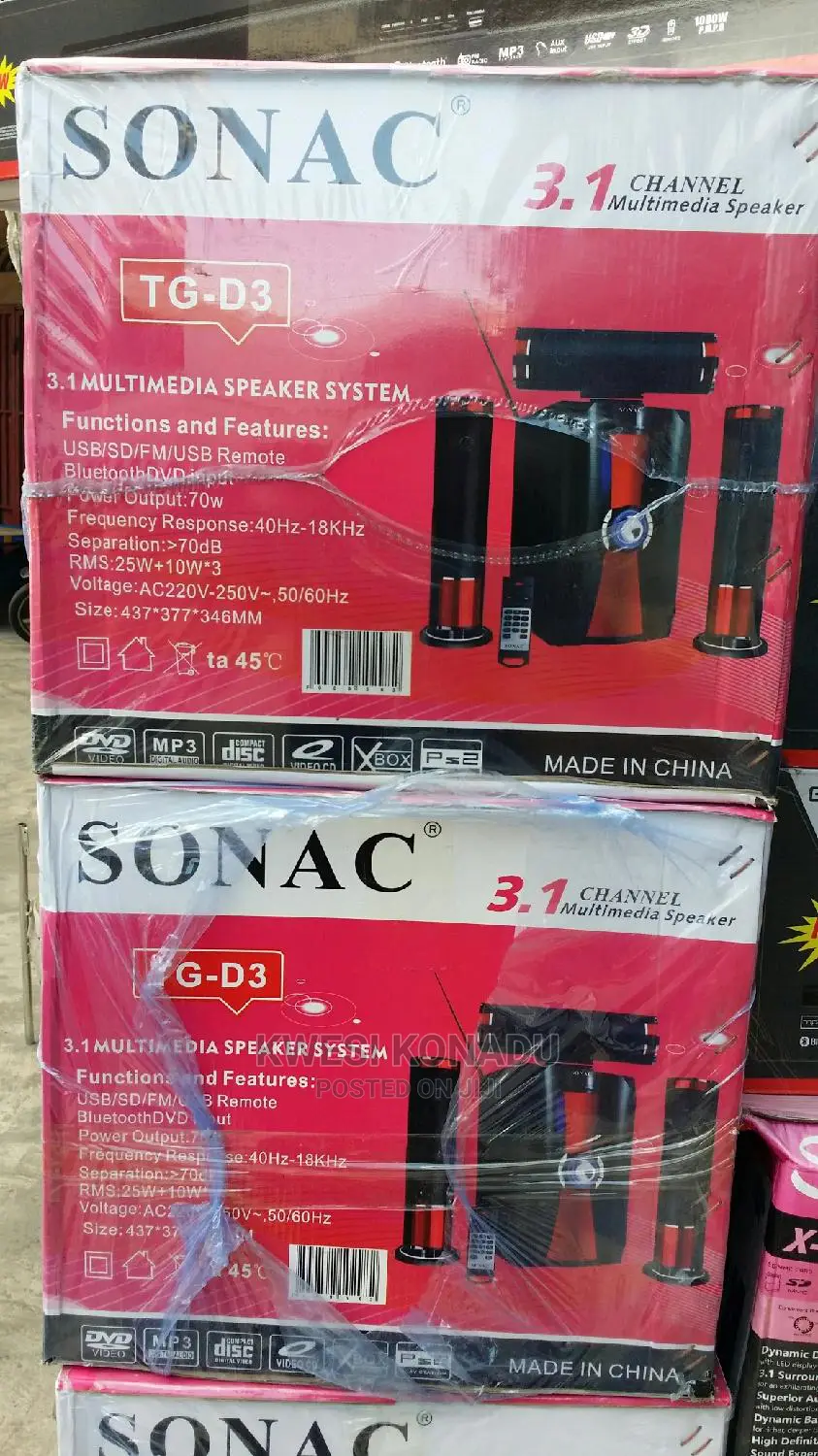 Sonac 3.1 Channel Multimedia Speaker