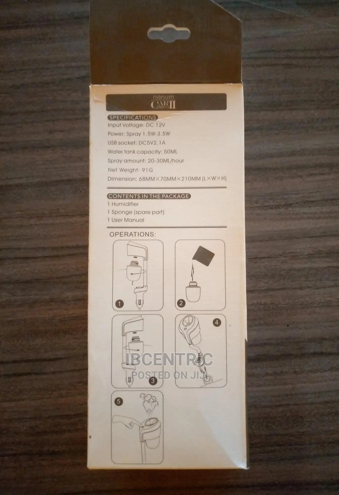 Nanum Car Humidifier