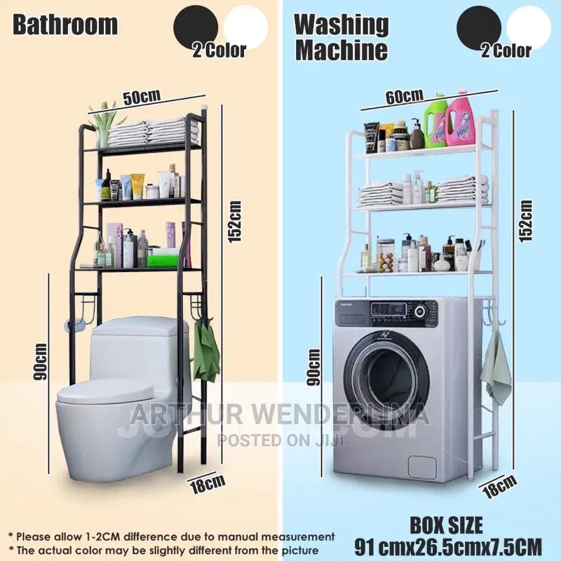 Toilet Rack Laundry Washing Machine Rack Shelf Organizer