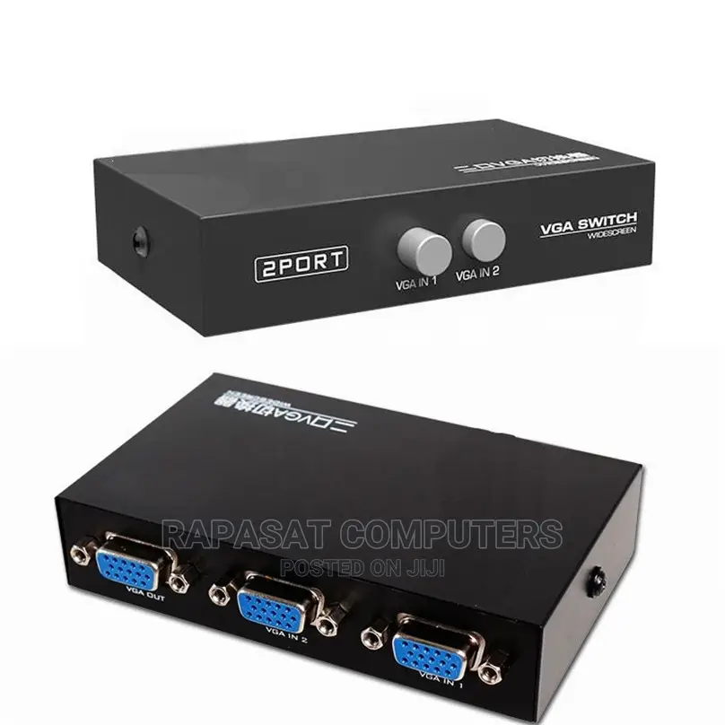 2 Port VGA SVGA HD15 Video Switch Switcher Selector MT-15-2C
