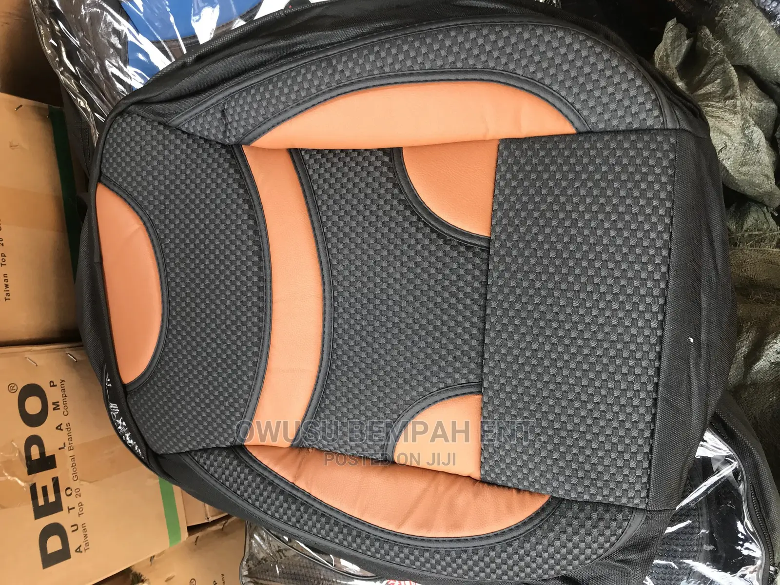Brown Black Seat Covers