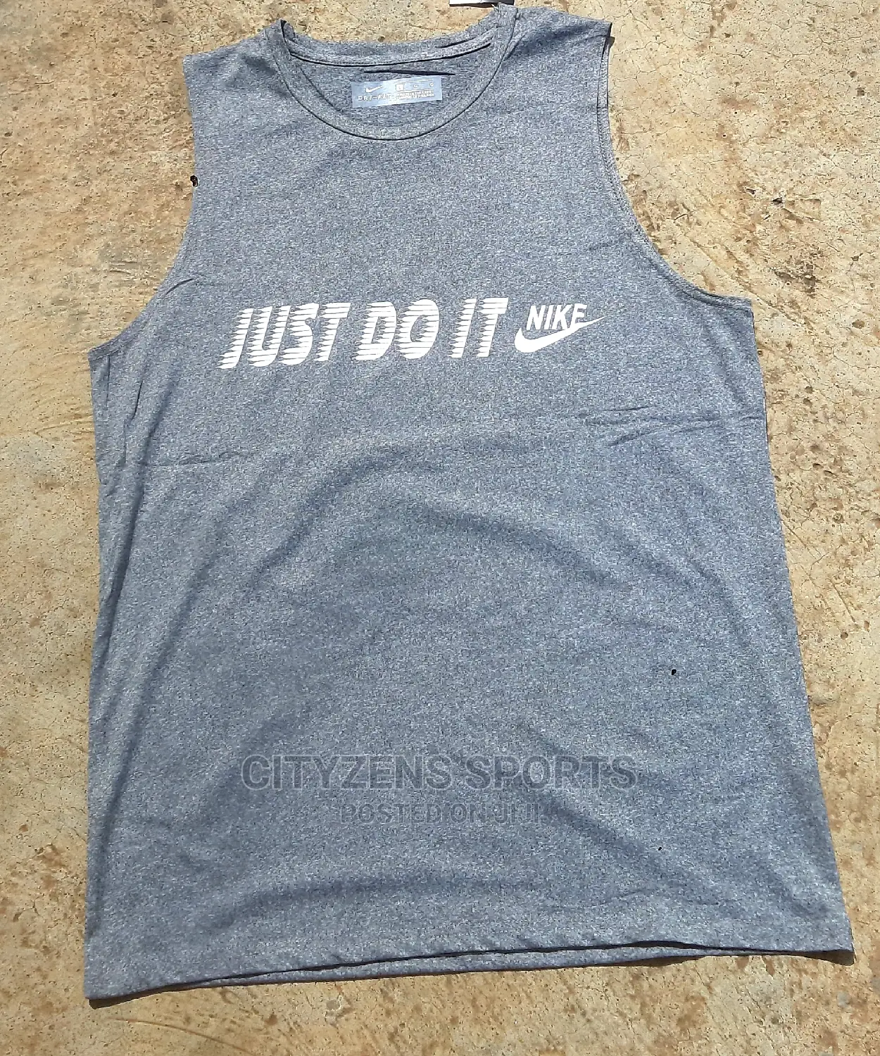 Nike Ash Sleeveless Gym/Sports Top