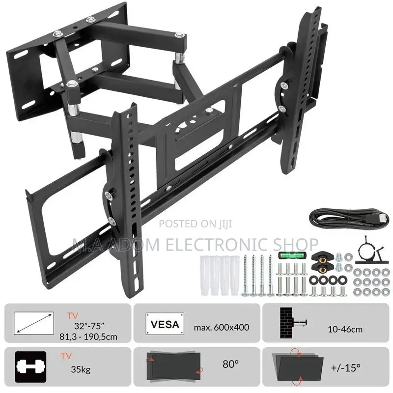 It Fits Tv Screens From 32”-85” Adjustable Tv Mount