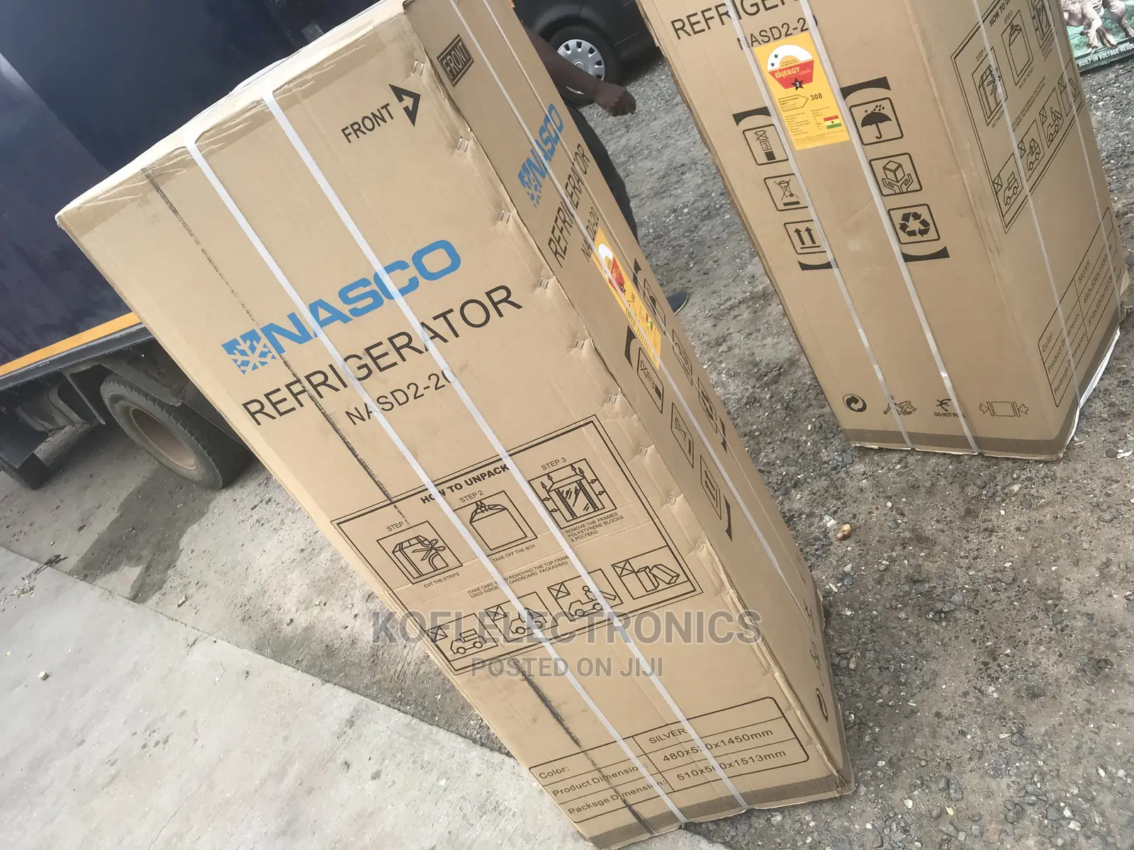 New Frost Free NASCO 147L Gross Double Door Refrigerator