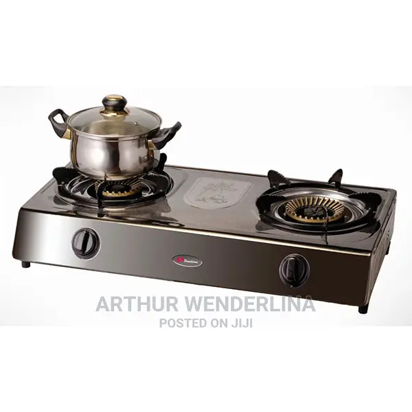 Binatone Table Top Stainless Steel Gas Cooker - Black