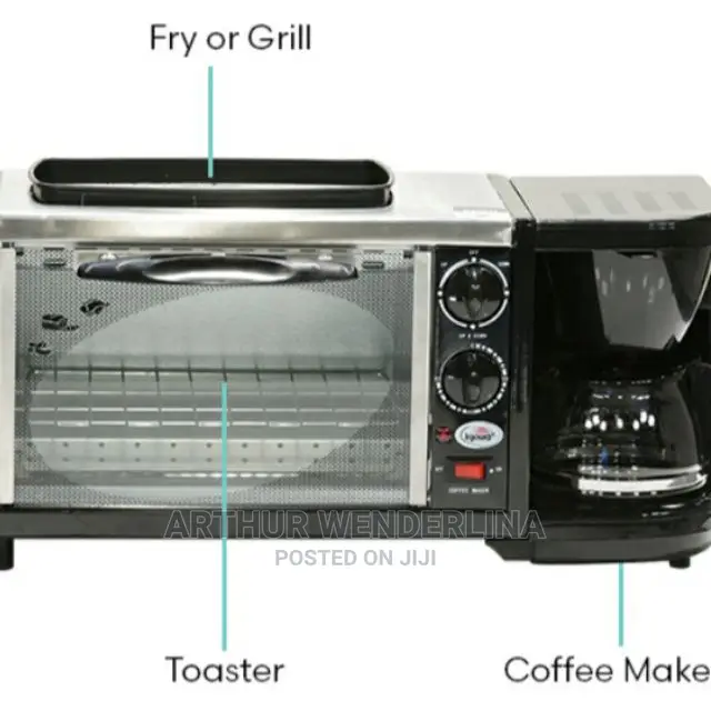3 in 1 Breakfast Maker ( Frying,Roasting , Making Coffee)