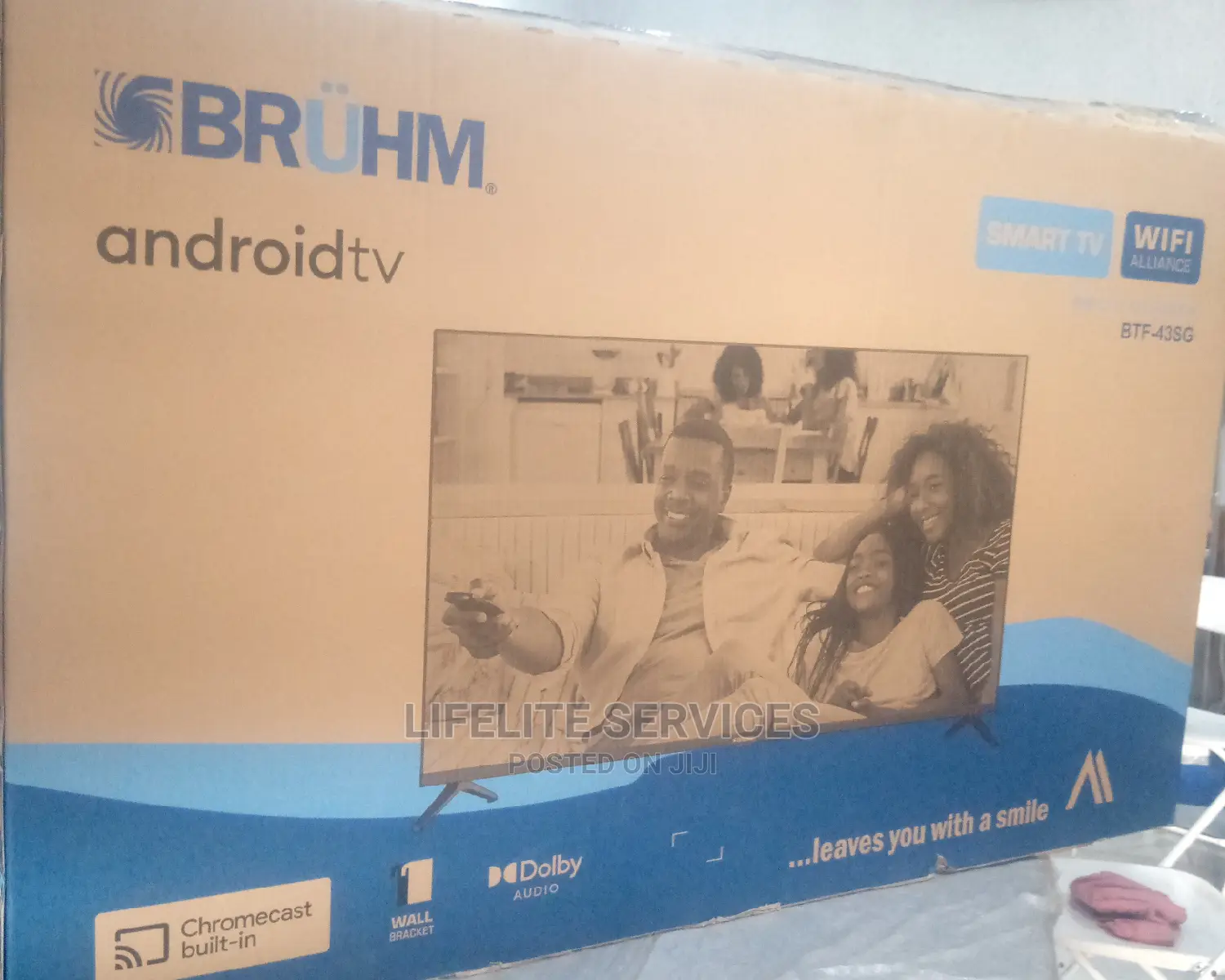 Bruhm Tv 43" Smart Android/Digital Satelite