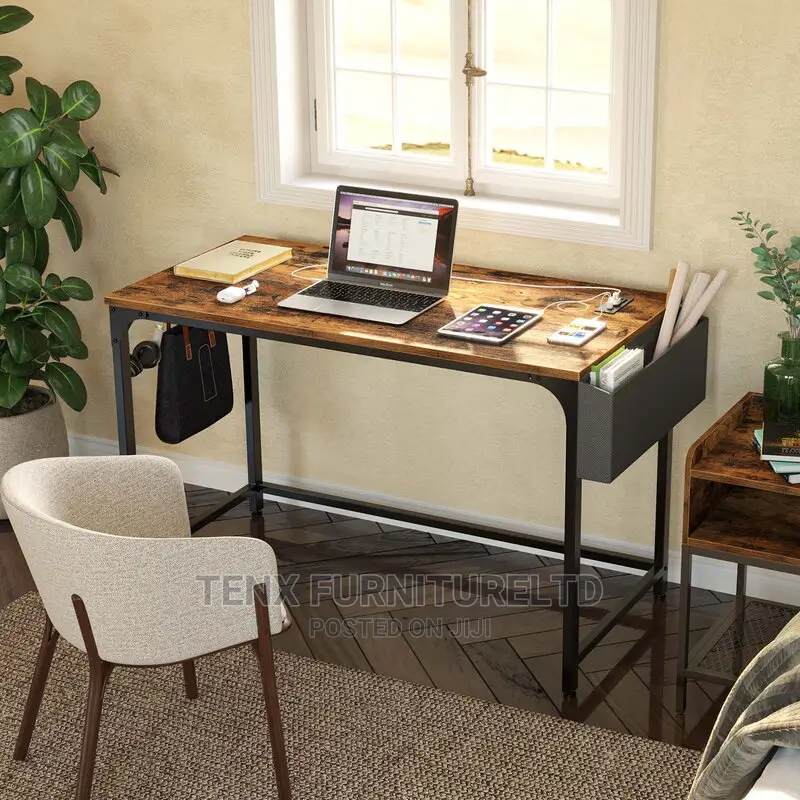 COMPUTER Desk With Built in Outlets