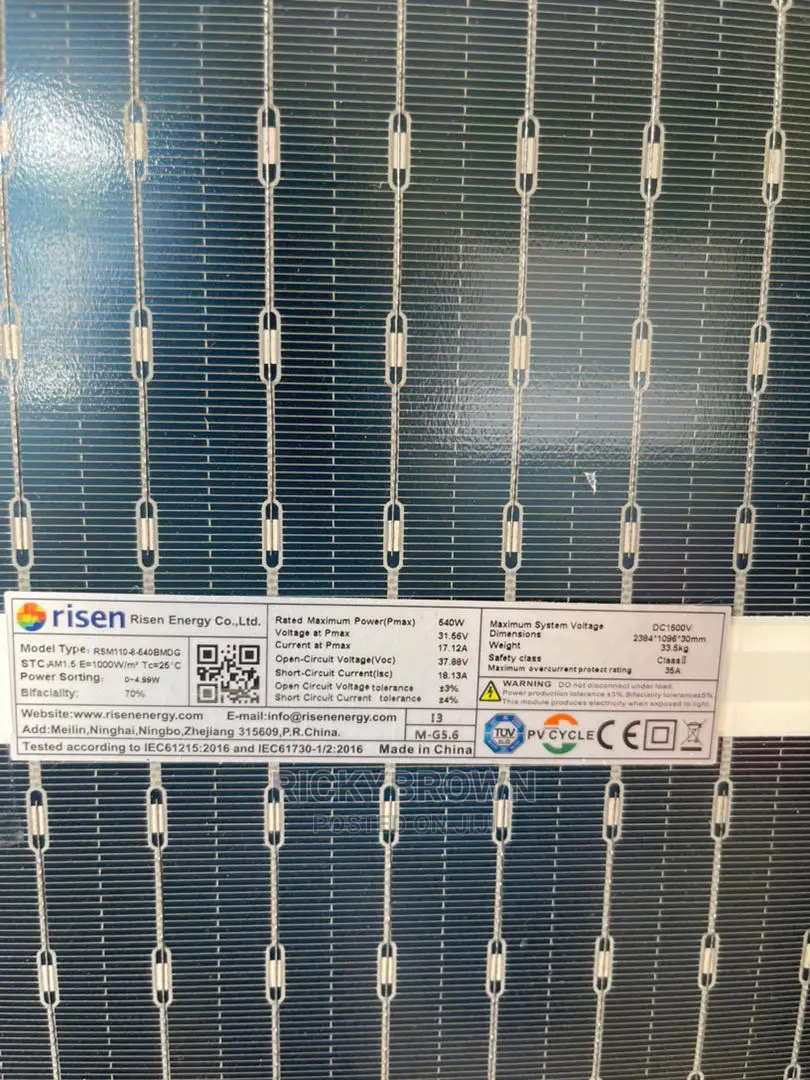 540watts Monocrystalline Solar Panels