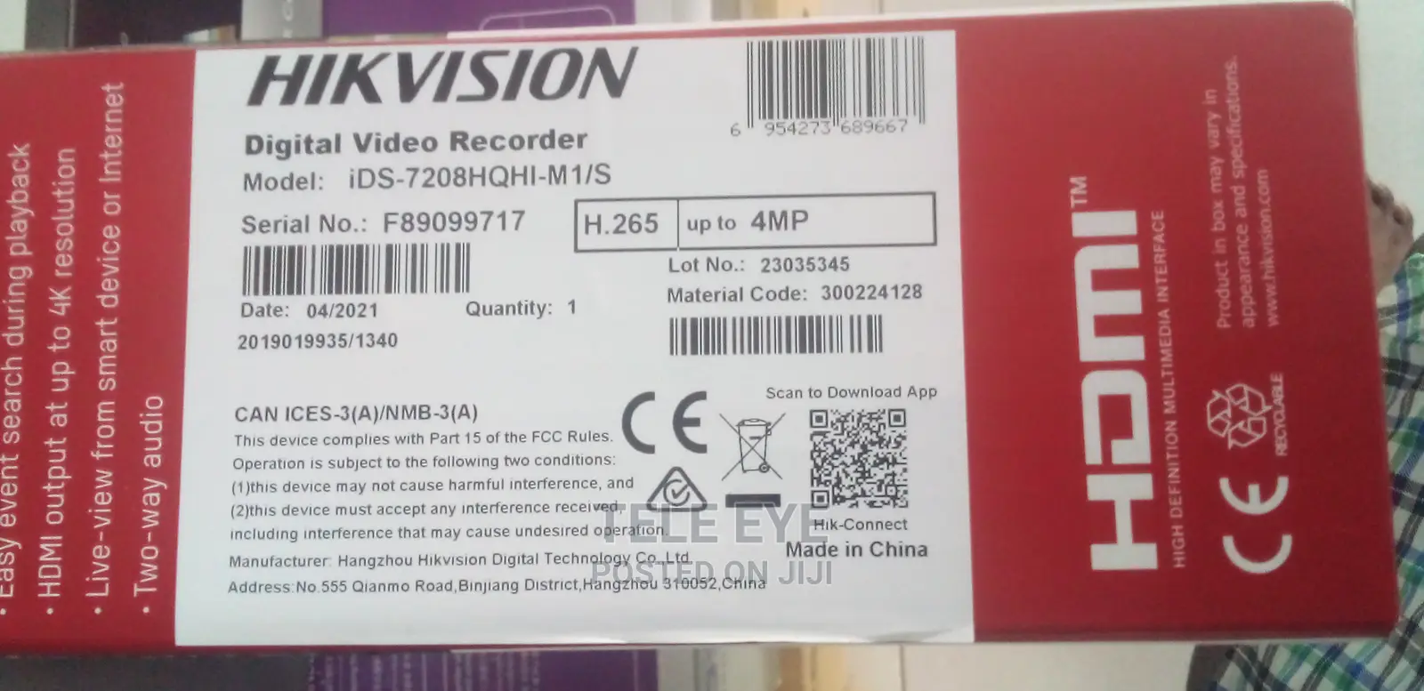 Hikvision 4mp 16ch DVR