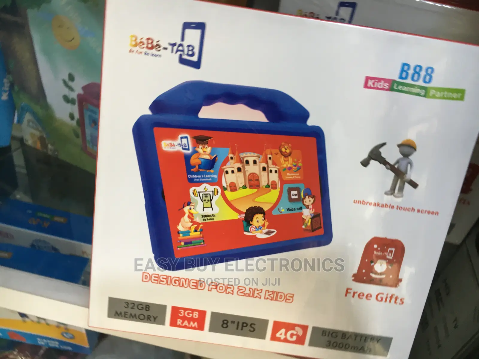 Amazing Bebe-Tab B88 Kids Learning Tablet 32gb 3ram