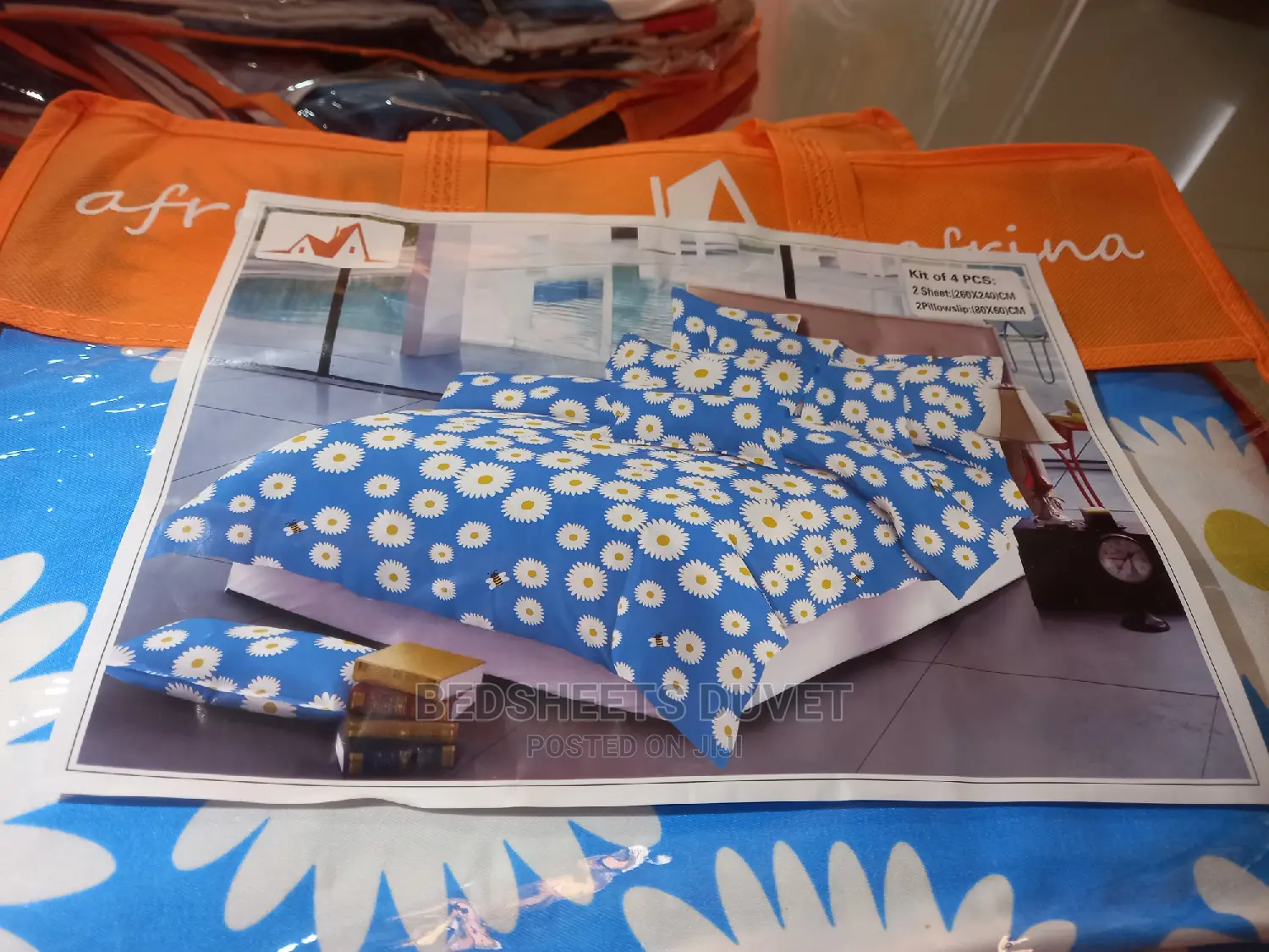 1 Bedsheet and 2 Pillow Cases