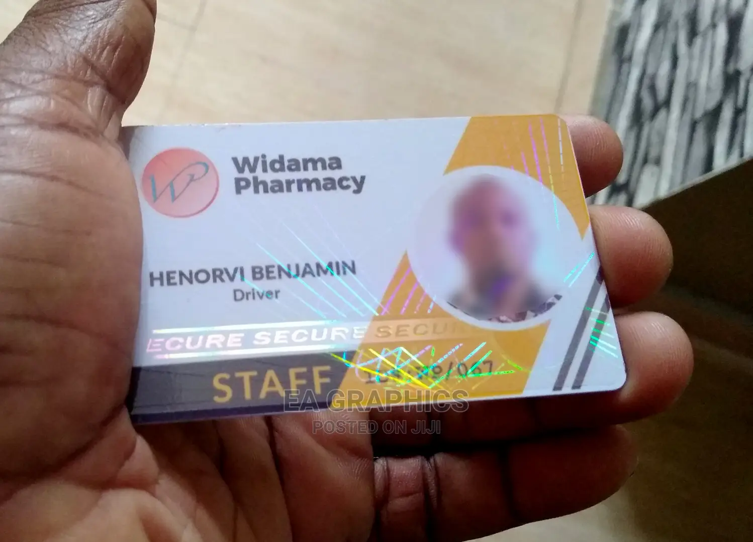 ID Card Transparent Hologram Overlay Stickers